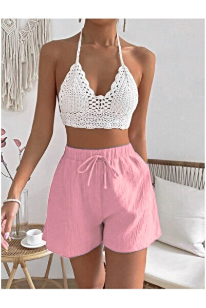 MOONBULL Belden Bağlamalı Şort