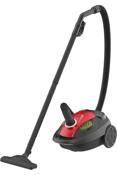 HITACHI Vacuum Cleaner Canister, 4.5L, 1600W, Swivel, Brilliant Red - Cv-Bg16 Ss220 Bre