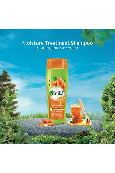 Vatika Naturals Moisture Treatment Shampoo Enriched with Almond & Honey For Dry & Frizzy Hair