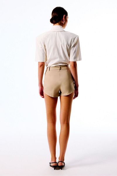Love On Friday High Waist Mini Shorts (Mink)