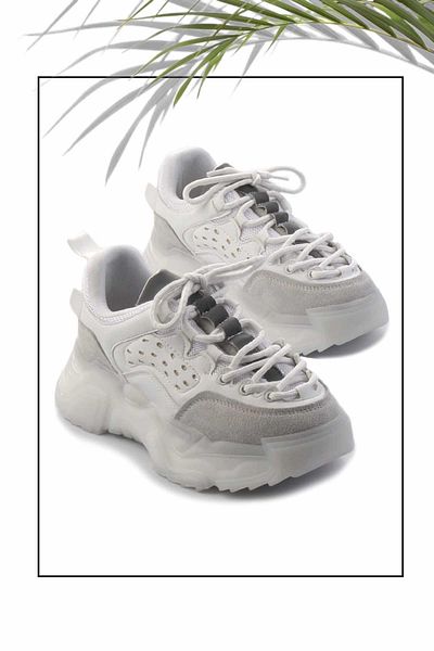Bambi Λευκό Γυναικείο Sneaker Κ 01703051609