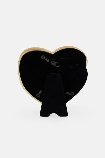 Enchante Accessories Gold Resin Heart Photo Frame 4 X 4 Cm, Gold