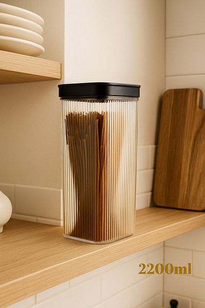 Arma House Black Lux Line Plus Food Storage Container 2200 ml