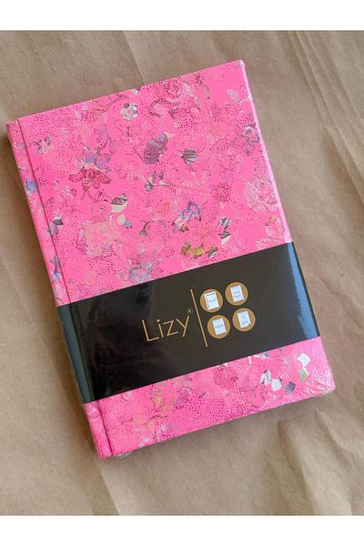 Adalinhome Atakids Lizy Copertă din piele Caiet cu model floral 14x20 cm 70 coli Copertă rigidă