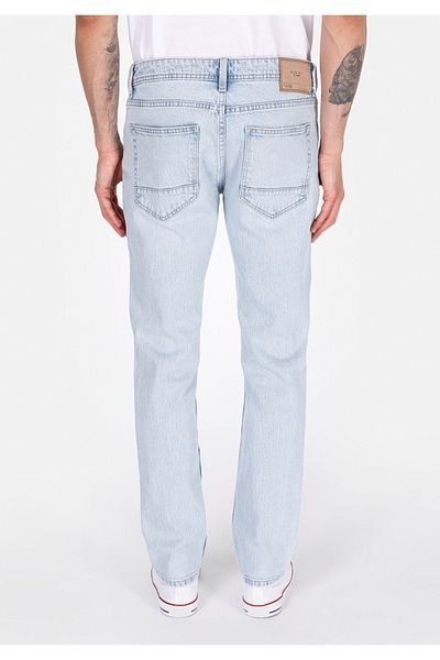 Colin's Pantaloni de jeans albaștri pentru bărbați, cu talie joasă, cu picioare drepte