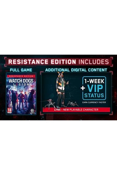 Ubisoft Watch Dogs Legion GCAM ARB Resistance Edition لجهاز PS4