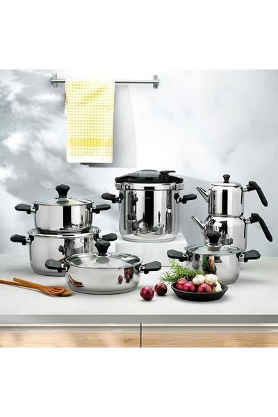 Altabi Sc Ha Fer Atlas Steel Cookware Set and Granite Cookware Set Dowry Set