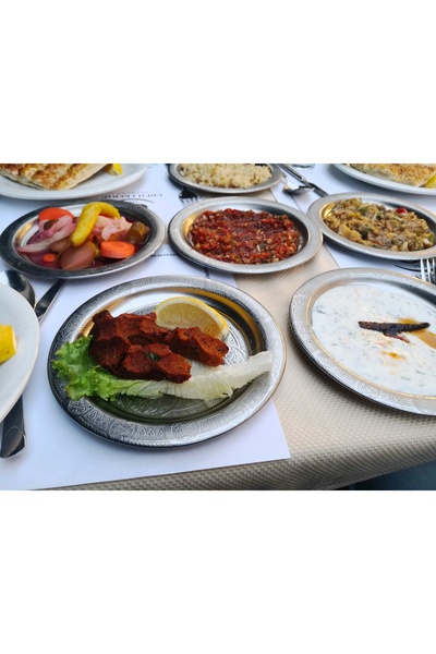 Binbir Trend 18 cm - Authentic Patterned Chrome Steel Appetizer and Serving Plate