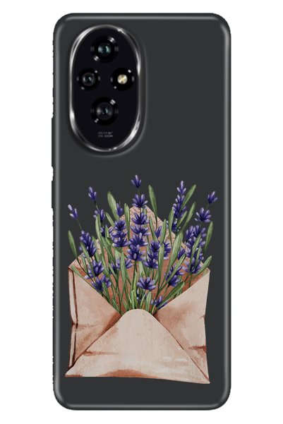Cekuonline غلاف هاتف Huawei Honor 200-Pro مزود بطباعة حروف TPU من السيليكون ا...