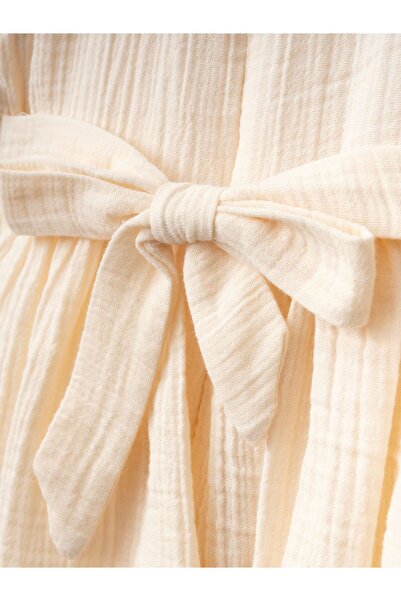 Cherrys Bebek GÜPÜRLÜ MÜSLİN KIZ ÇOCUK ELBİSE