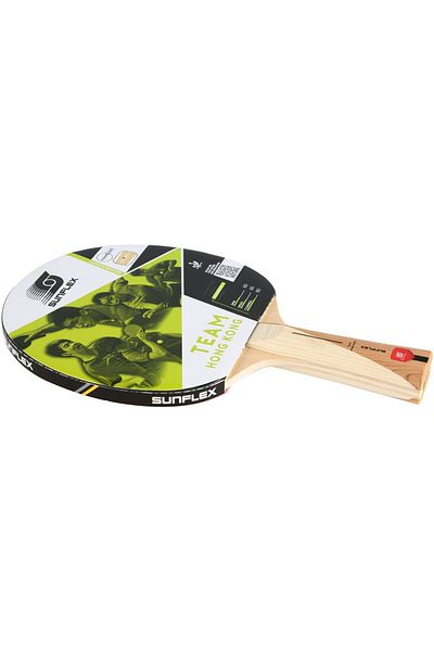 SUNFLEX Unisex Colorful Sunflex Table Tennis Racket Youth Team H.Kong M.T.Rkt 10376