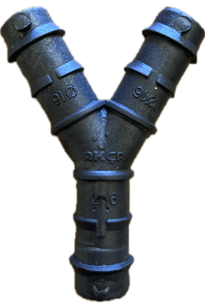 Akça Plastik Plastik 16*16*16mm 3 Giriş Y Bağlantı - 100 Adet