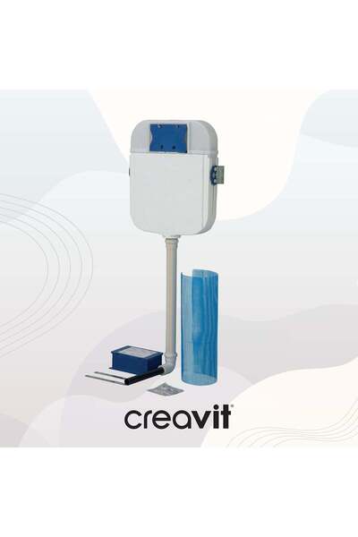 Creavit Gömme Rezervuar 3/6 Tuvalet Taşı Uyumlu