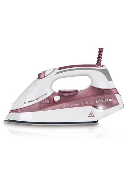 Taurus Fier de calcat Taurus Atlantis 2400, Talpa Ceramica, 2400W, 0.3l (Alb-Visiniu)