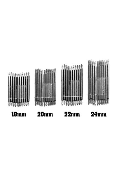Saatse Paslanmaz Çelik Saat Pimi Yaylı Susta 40 Adet Karışık Chr360