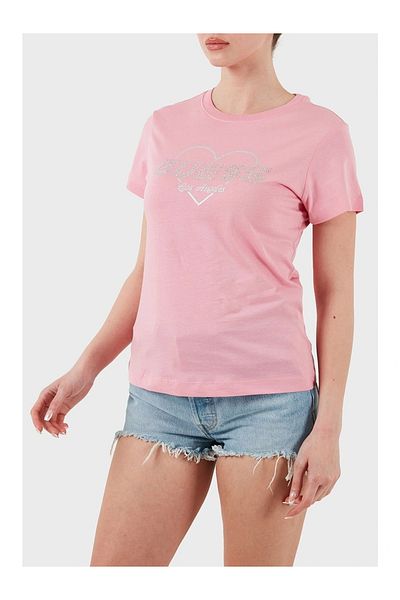 Guess Narcıso Cn T-Shirt Women's Pink T-Shirt V5Gı10K9Rm1-Pspk
