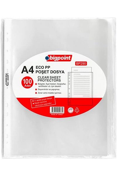 ÇAĞUR Sze Bag File Eco 30 Micron 100 Pack New 1117038