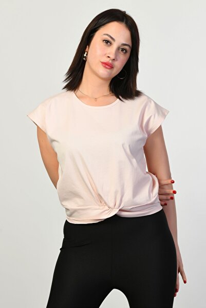 Zegy Ženska majica sa širokim ramenima - roza