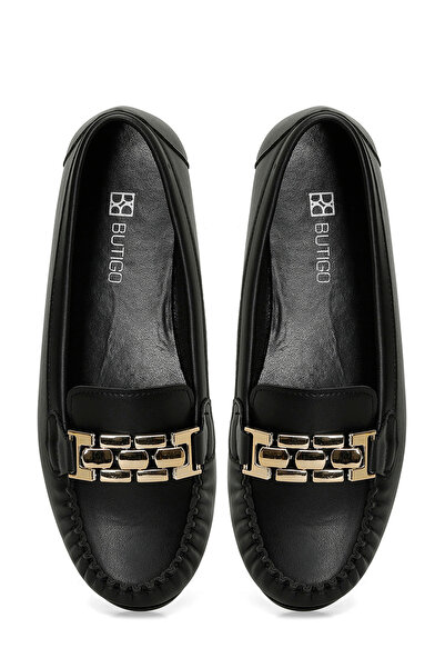 Butigo 24K-512 4PR Siyah Kadın Loafer