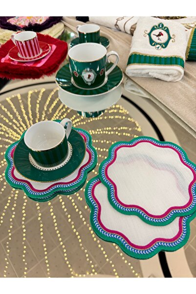 Merve Kaymakcı Ci̇quelle Sunum Peçetesi̇ - Yeşi̇l