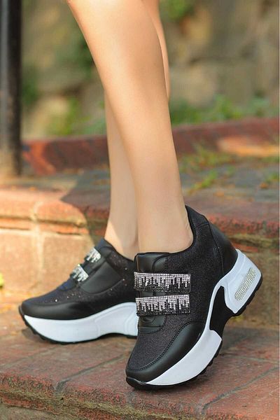 LEYDİ SHOES İnci̇ Black Stone Sports Shoes