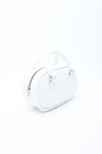 Mopia Regina White Women's Chain Cross Strap Mini Bag