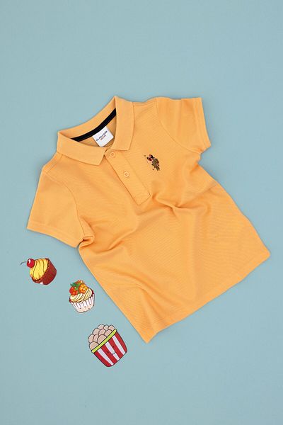 U.S. Polo Assn. Boy's Melon Basic Polo Neck T-Shirt 50306484 -Vr202