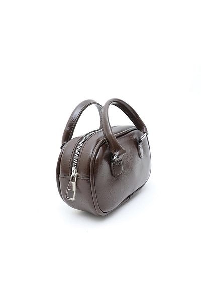 Mopia Regina Bitter Brown Women's Chain Cross Strap Mini Bag