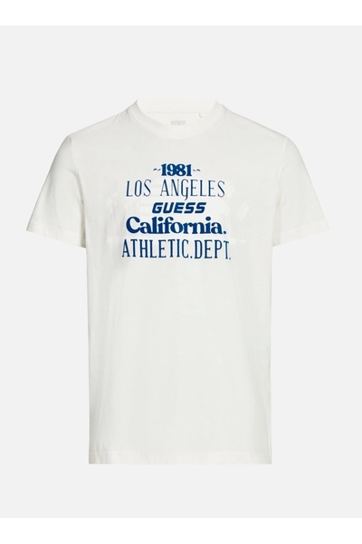 Guess CATMINT CN T-SHIRT Ανδρικό λευκό μπλουζάκι Z5GI16I3Z14-G018