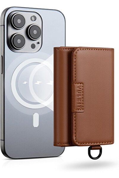 VULKIT حامل بطاقات مغناطيسية، متوافق مع سلسلة iPhone 12 16، سعة 10 بطاقات