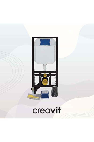 Creavit Gömme Rezervuar 3/6 Asma Klozet Duvar Önü Hızlı Montaj