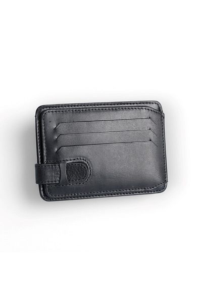 Modica Fermi - Genuine Leather Minimalist Men's Card Holder, Slim Wallet