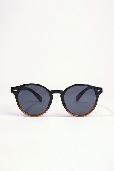 Oggy Eyewear Round Kids Sunglasses Mb1058Sk Polarized, Black Brown 2-6 Years