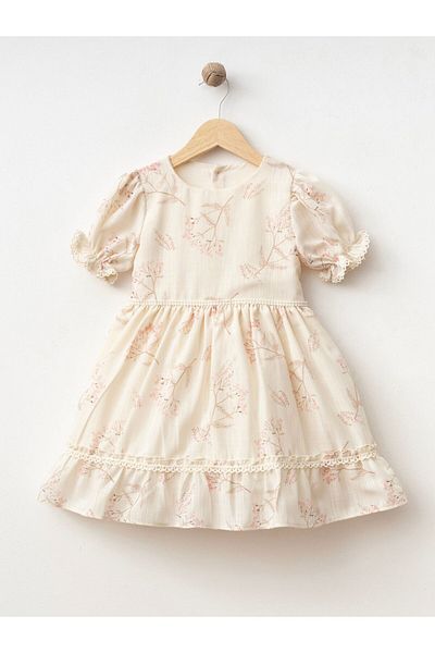Cherrys Bebek Puf Flowers Little Girl's Dress