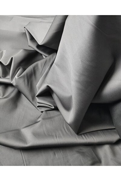 Kumaş Parça عرض فيسكوز قطن رمادي 140 سم