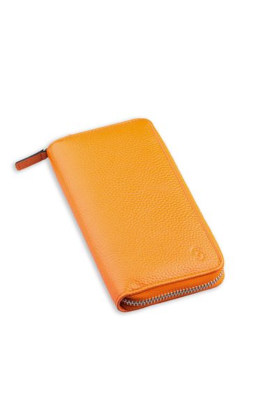 Hatemoğlu Orange Floter 100% Genuine Leather Wallet