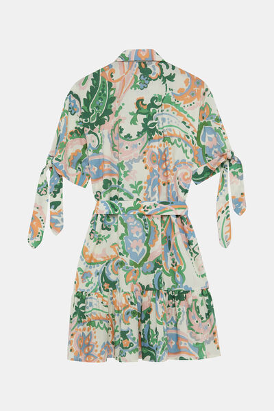 W Collection BEYAZ ÇİÇEK DESENLİ ELBİSE