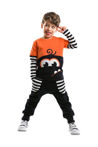 Denokids Set de trening în dungi pentru băieți