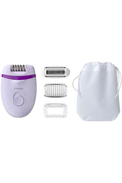 Philips Epilator Philips Satinelle Essential BRE275/00, 2 viteze (Alb/Mov)