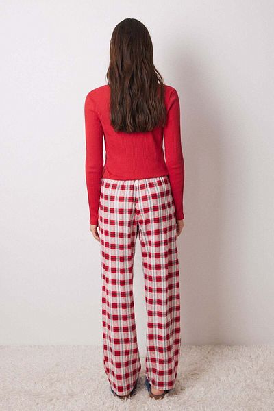 Women'secret Red plaid pyjamas pants