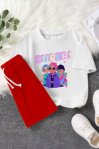 MYADA Nova sezona šareni grafiti super anime Štampano dvojdelni dečiji set 23471