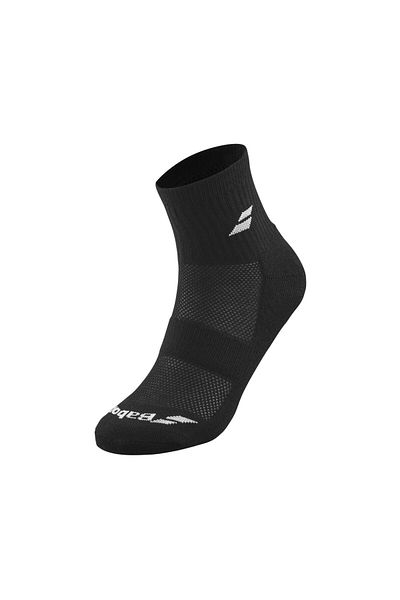BABOLAT Quarter 3 Pack Black Socks