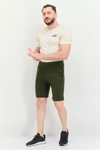 Puma شورت رياضي رجالي مناسب للأنشطة الخارجية، زيتوني غامق