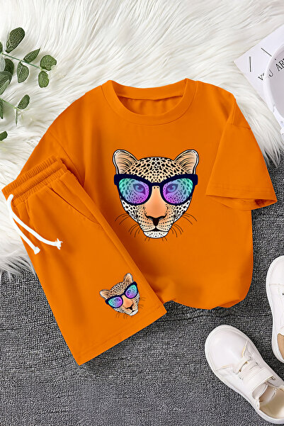 MYADA Nove sezone cool naočare Sa leopard printom 2-dijelni dečiji set 23457