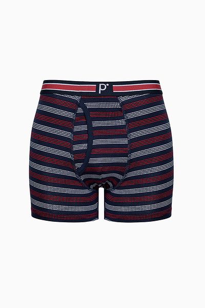 Penti Rot gestreifte 3-teilige mehrfarbige Herren-Boxershorts