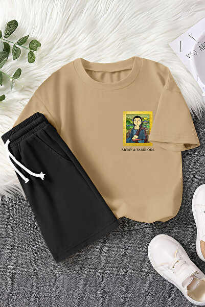 MYADA Преміум Artsy Написаний Картина Кота Друкований 2-х Дитячий Набір 22751