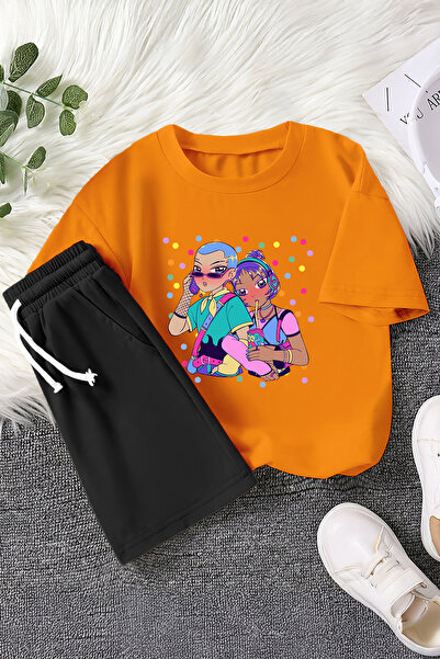 MYADA Новий сезон аніме Cool Girls з принтом, дитячий комплект з 2 предметів ...