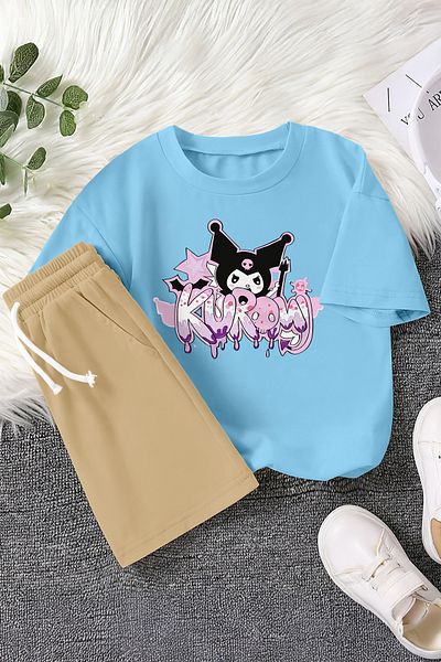 MYADA Set pentru copii colorat Baby Kuromi din 2 piese cu scris premium Graffiti 23408