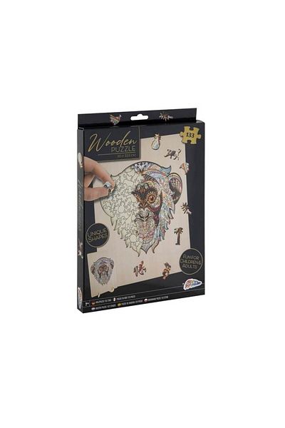 GRAFİX Wooden Puzzle Monkey 133 Pieces