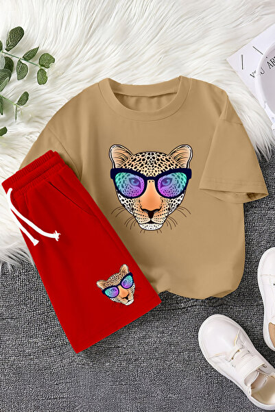 MYADA Nove sezone cool naočare Sa leopard printom 2-dijelni dečiji set 23457